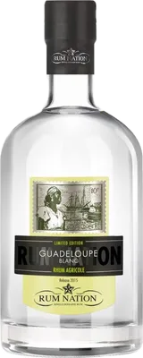 Bouteille de spiritueux : Guadeloupe Blanc 2015 de la marque Rum Nation
