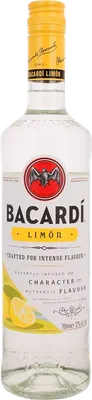Bouteille de spiritueux : Limón de la marque Bacardi