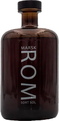 Bouteille de spiritueux : Sort Sol Gin de la marque Marskdestilleriet