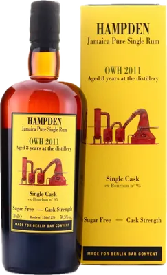 Bouteille de spiritueux : Single Cask Berlin Bar Convent de la marque Hampden