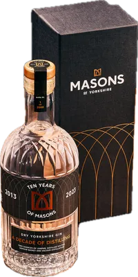 Bouteille de spiritueux : Ten Years - A Decade of Distilling (2013-2023) de la marque Masons Of Yorkshire
