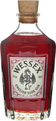 Bouteille de spiritueux : English Sloe Gin de la marque Wessex