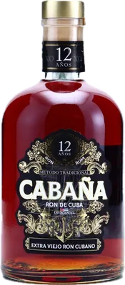 Bouteille de spiritueux : XO Extra Viejo Ron Cubano de la marque Cabaña