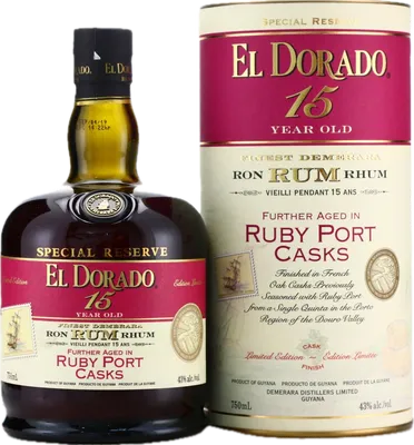 Bouteille de spiritueux : Ruby Port Casks Finish de la marque Demerara Distillers Ltd
