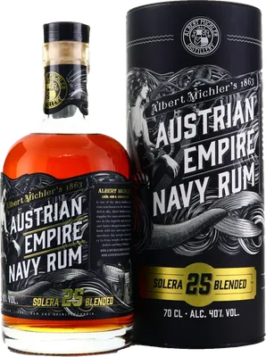 Bouteille de spiritueux : Solera 25 de la marque Austrian Empire Navy Rum