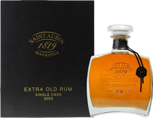 Bouteille de spiritueux : Single Cask de la marque Saint Aubin