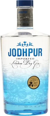 Bouteille de spiritueux : London Dry Gin de la marque Jodhpur