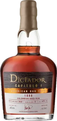 Bouteille de spiritueux : Capitulo 1 American Oak Cask 1998 de la marque Dictador