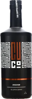 Bouteille de spiritueux : CUCO Spiced de la marque The Copper Company