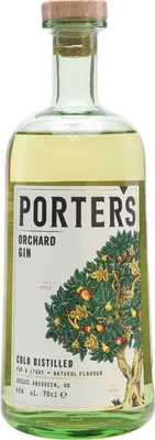Bouteille de spiritueux : Orchard Gin de la marque Porter's