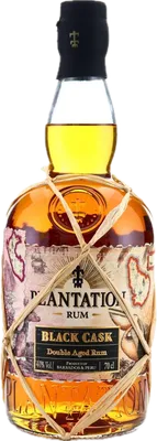 Bouteille de spiritueux : Black Cask Double Aged Barbados & Peru de la marque Plantation