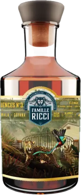 Bouteille de spiritueux : Rhum Influences N°3 de la marque Famille Ricci