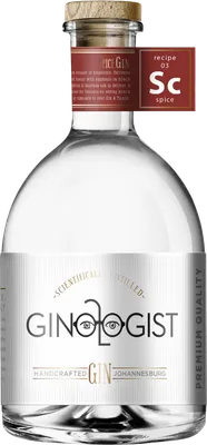 Bouteille de spiritueux : Spice Gin de la marque Ginologist