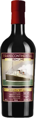 Bouteille de spiritueux : Jamaica WP 2007 de la marque Transcontinental Rum Line