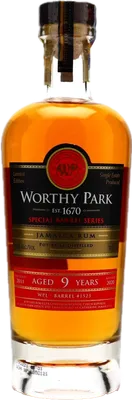 Bouteille de spiritueux : Special Barrel Series de la marque Worthy Park