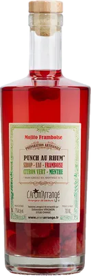 Bouteille de spiritueux : Punch au Rhum Mojito Framboise de la marque L'Arôm'Arrangé