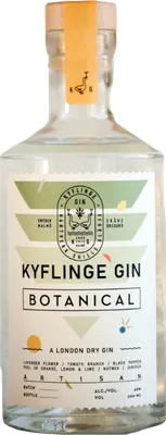 Bouteille de spiritueux : Botanical London Dry Gin de la marque Kyflinge Gin