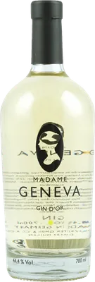 Bouteille de spiritueux : Gin d'Or de la marque Madame Geneva