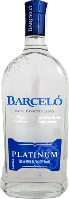 Bouteille de spiritueux : Gran Platinum de la marque Ron Barceló