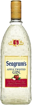 Bouteille de spiritueux : Apple Twisted Gin de la marque Seagram's 