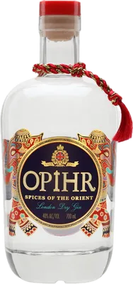 Bouteille de spiritueux : Oriental Spiced London Dry Gin de la marque Opihr