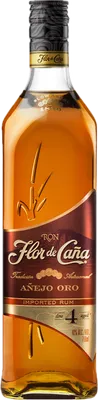 Bouteille de spiritueux : Añejo Oro 4 Años de la marque Flor de Caña
