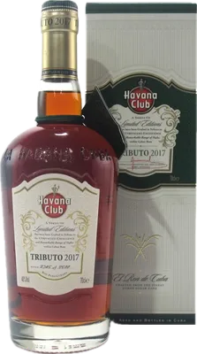 Bouteille de spiritueux : Tributo de la marque Havana Club