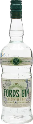 Bouteille de spiritueux : London Dry Gin de la marque Fords