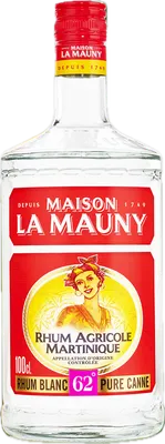 Bouteille de spiritueux : Blanc Agricole 62° de la marque Maison La Mauny