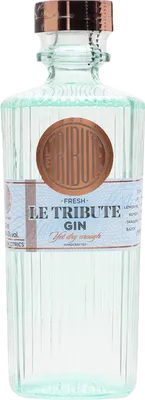 Bouteille de spiritueux : Gin de la marque Le Tribute 