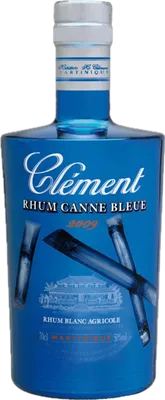Bouteille de spiritueux : Canne Bleue de la marque Clément