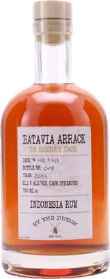 Bouteille de spiritueux : Batavia Arrack PX Sherry de la marque By The Dutch