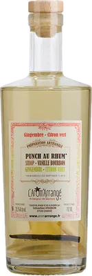 Bouteille de spiritueux : Punch au Rhum Gingembre-Citron de la marque L'Arôm'Arrangé