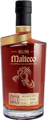 Bouteille de spiritueux : Selección 1980 de la marque Malteco