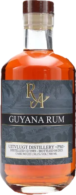 Bouteille de spiritueux : Guyana Rum de la marque Rum Artesanal