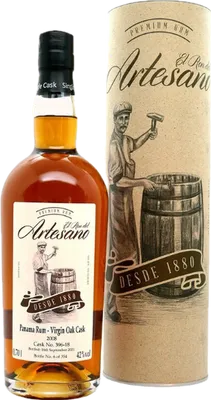 Bouteille de spiritueux : Panama Rum - Virgin Oak Cask de la marque El Ron del Artesano