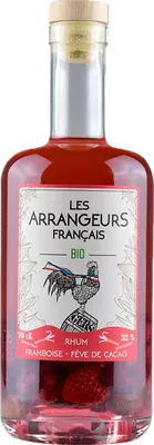 Bouteille de spiritueux : Framboise – Fève de Cacao de la marque Les Arrangeurs Français
