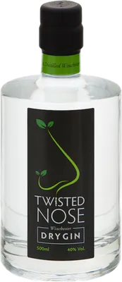Bouteille de spiritueux : Watercress Dry Gin de la marque Twisted Nose