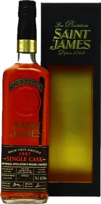 Bouteille de spiritueux : Single Cask de la marque Saint James