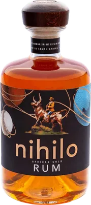 Bouteille de spiritueux : Gold Rum de la marque Nihilo