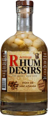 Bouteille de spiritueux : Noix de Macadamia de la marque Rhum Désirs
