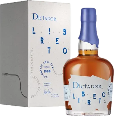 Bouteille de spiritueux : Libreto Sherry Cask 1998 de la marque Dictador