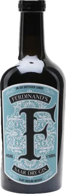 Bouteille de spiritueux : Saar Dry Gin de la marque Ferdinand's