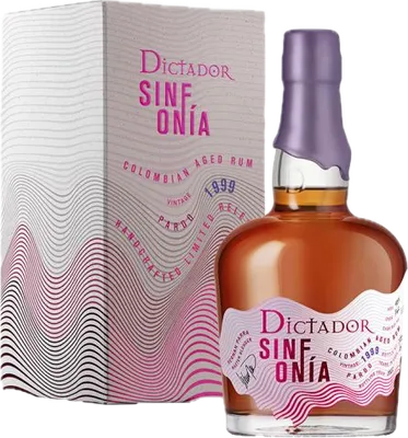 Bouteille de spiritueux : Sinfonia Pardo 1999 de la marque Dictador