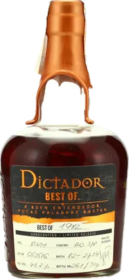 Bouteille de spiritueux : Best Of 1982 41,2% de la marque Dictador