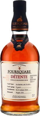Bouteille de spiritueux : Exceptional Cask Selection XIV Détente de la marque Foursquare
