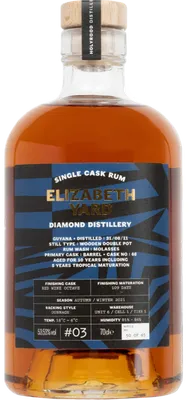 Bouteille de spiritueux : Diamond Distillery 2011 Red Wine Octave de la marque Elizabeth Yard