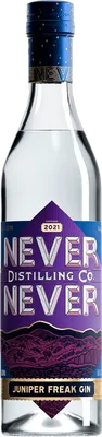 Bouteille de spiritueux : Juniper Freak Navy Strength Gin 2021 de la marque Never Never 