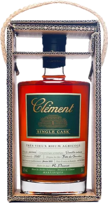 Bouteille de spiritueux : Single Cask Vanille Intense de la marque Clément