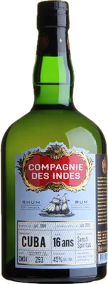 Bouteille de spiritueux : Cuba 16 Ans - Single Cask de la marque Compagnie des Indes